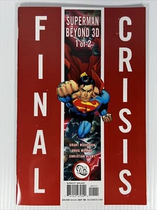 Final Crisis Superman Beyond 3D #1 Silver Cover DC Comics 2008 High Grade NM - Picture 1 of 8