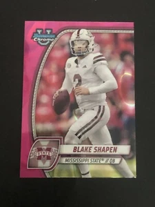 2024 Bowman U Chrome Blake Shapen Pink Lava Refractor #22 Mississippi St. - Picture 1 of 2