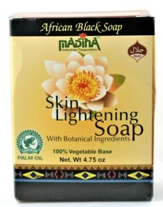 Madina SKIN LIGHTENING African Black SOAP Whiten/Fair/Fairness/Vegetarian/Halal