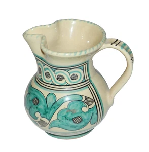 Vintage Cecconi Orvieto Italian Ceramic Pitcher Jug Floral #59 Very Rare!! - Picture 1 of 10