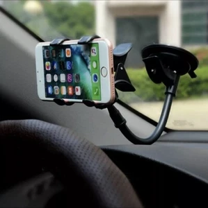 Car IPhone Holder Dashboard Suction Home Universal Mount Windscreen Rotating 360 - Picture 1 of 5