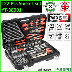 58643 STHOR socket set 56 pcs 1/4" hex & torx in handy case reversible ratchet