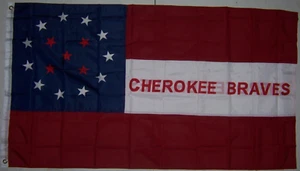 Neu Cherokee Braves doppelseitig 3x5 Fuß FLAGGE überlegene Qualität US-Verkäufer - Bild 1 von 6