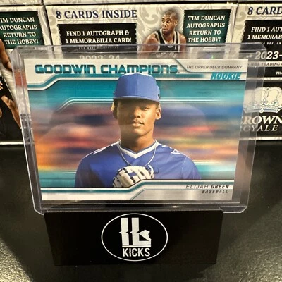 2023 Upper Deck Goodwin Champions - Horizontal Turquoise #79 Elijah Green (RC) - Image 1 of 2