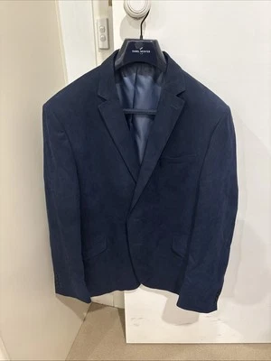 M&S Mens Navy Blazer - Regular Fit - 100% Polyester - Image 1 of 4
