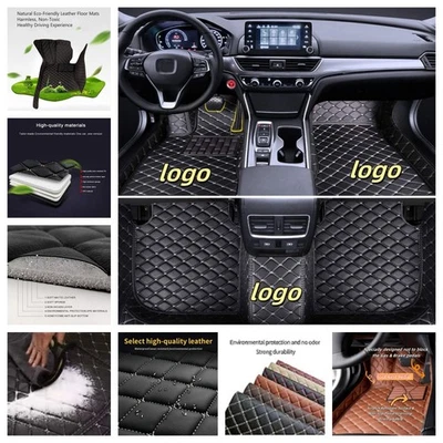 Fit For Lincoln MKC MKS MKT MKX MKZ luxury leathers car floor mats carpet liners - Image 1 of 4
