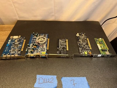Vintage PCI / PCI-E Lot – PNY 7600GS, SB0570, Belkin USB, VIA, 3Com – Untested - Image 1 of 4
