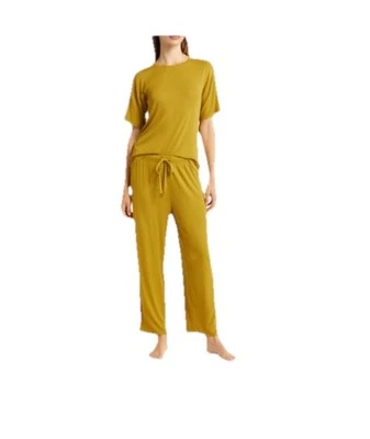 Pijama Nordstrom Moonlight Eco Easy Rib en color oliva crudo XS Foto 1 de 4