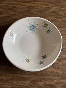 Vintage Franciscan 7" Soup Bowl Atomic Starburst 1950s MCM (Chips On Bottom) - Picture 1 of 3