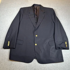 Brooks Brothers 1818 Madison Blazer 48R Navy Gold Button Loro Piana Wool NOTE - Picture 1 of 18