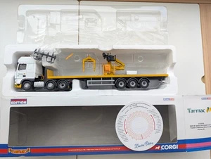 DAF XF SPACE CAB SIDED CRANE W PALLETISED LOAD TARMAC 1:50 CORGI CC13219 - Picture 1 of 10