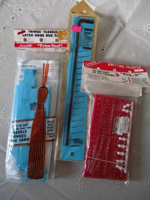 Herramientas de ganchillo de tejer Susan Bates de colección: borlas - peg it - organizador de hilo Foto 1 de 4
