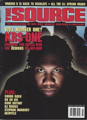 The Source Magazine MISS#90 KRS-One Warren G Wu-Tang COLLECTOR'S ITEM VINTAGE - Image 1 of 2