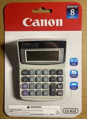 Canon Handheld Desktop Basic calculator LS-82Z - Image 1 of 4