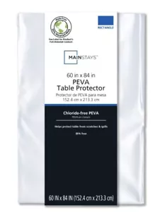 Clear Tablecloth Protector Cover-Protect Fine Linens - Picture 1 of 9