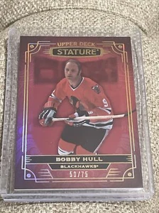 Bobby Hull 2022-23 UD Stature 5 Red Parallel 50/75 - Picture 1 of 2