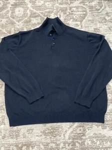 Brooks Brothers Silk Cotton Blend Collared Pullover Knit Sweater  Men X-Large - Picture 1 of 11