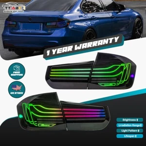 COOLAND RGB LED Tail Light Assembly For BMW 3 Series M3 F30 F35 F80 2013-2018 - Picture 1 of 22