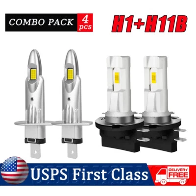 For Kia Sedona 2008-2012 2014 6000K Combo LED Headlights High Low Beam Bulb Kit - Image 1 of 4