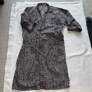 VINTAGE PIERRE CARDIN COTTON WRAP ROBE WITH BELT MENS SMALL/MEDIUM, WOMENS LARGE - Picture 1 of 6