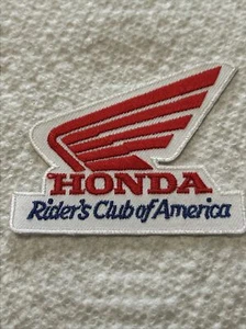 VINTAGE HONDA RIDER'S CLUB OF AMERICA   Embroidered PATCH  3"   HONDA PATCH - Picture 1 of 3