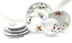 11 PIECE ODD LOT SAVOIR VIVRE LUSCIOUS DINNERWARE DINNER SALAD PLATE RIM SOUP - Picture 1 of 4