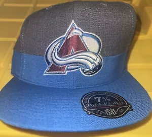 New Rare NHL Colorado Avalanche Mitchell & Ness Fitted hat - Picture 1 of 7