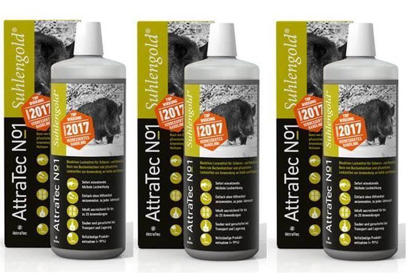 3 Stück ATTRATEC No. 1 Suhlengold - Version 2017 (3 Liter) (26.66 EUR/l)