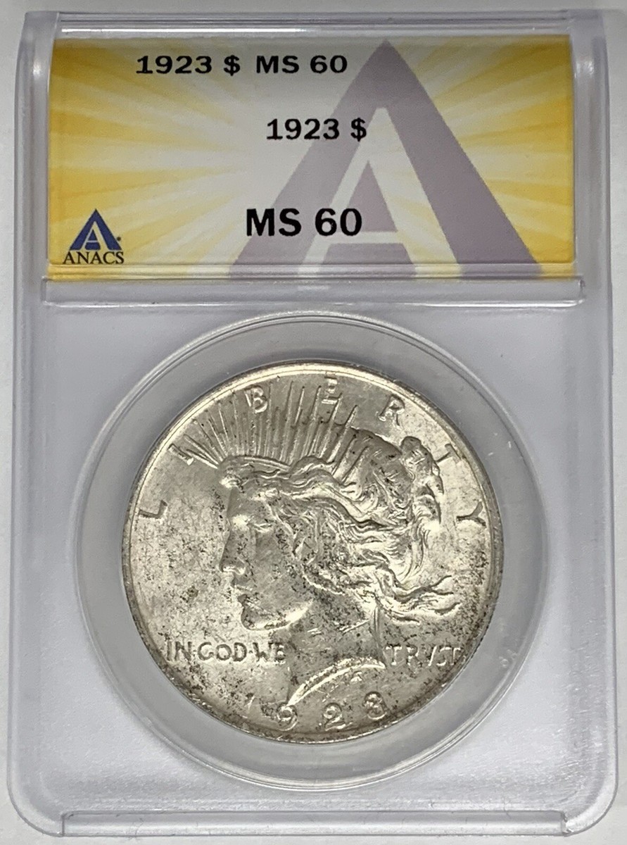 アメリカ　ピースダラー銀貨1923 NGC MS 64 MS 60 Graded 1923 Year Peace Dollars 1921 1935 for sale | eBay
