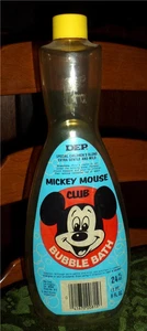 Botella de baño de burbujas vacía Mickey Mouse Club vintage DEP - Imagen 1 de 1
