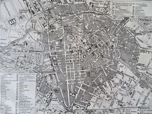 Berlin Germany Detailed City Plan c. 1873 Harper color lithographed map - Picture 1 of 4