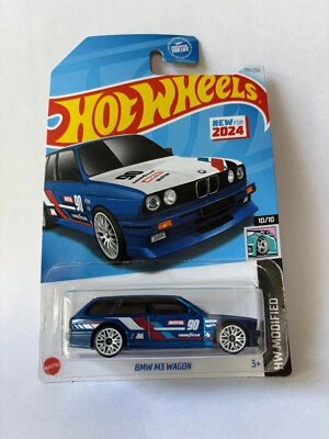 2024 Hot Wheels BMW M3 Wagon 138/250 HW Modified 10/10 Blue - Image 1 of 3