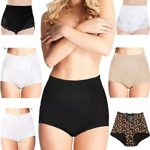 LADIES WOMENS GIRDLE BRIEFS MEDIUM CONTROL SUPPORT KNICKERS BODY SHAPER PANTIES - Picture 1 of 10