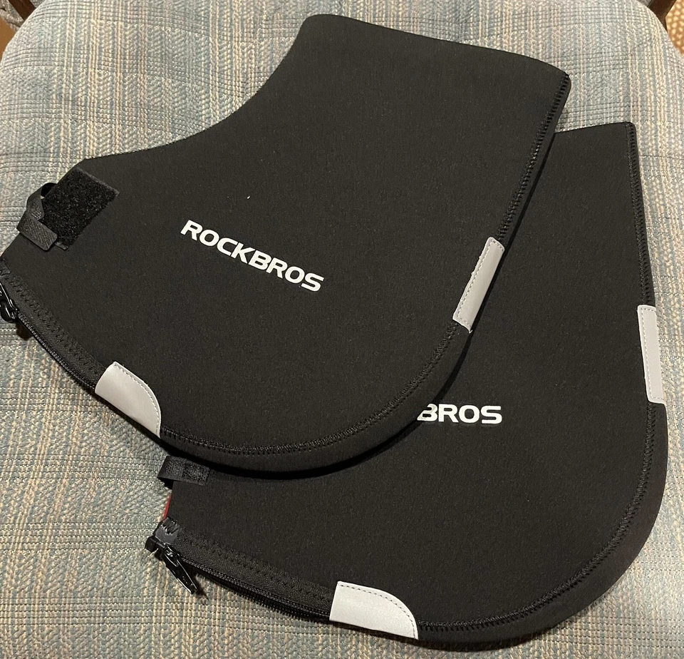 ROCKBROS Cycling Motorcycle Handlebar Mittens Warmers Covers Black Winter Gloves - Image 1 of 1