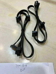 2x Corsair Type 4 6 Pin to 3x SATA DRIVER CABLE FOR CORSAIR CXM Series,Original - Picture 1 of 8