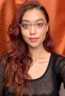 New Super Light Silhouette SPX 1998671 52mm Clear Red Women's Eyeglasses Z3 - Image 1 of 4