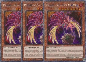 3x Yu-Gi-Oh! Phoenixian Cluster Amaryllis RA04-EN136 Platinum Secret Playset - Picture 1 of 1