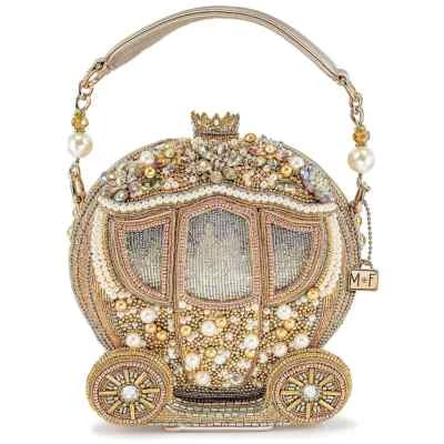 Mary Frances Dream Big Beaded Jeweled Cinderella Princess Top Handle Handbag NWT - Image 1 of 4
