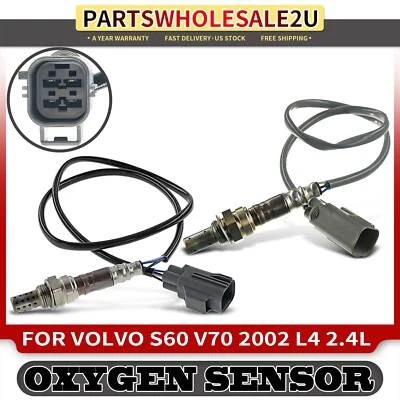 2 шт. новый восходящий и нисходящий датчик кислорода O2 для Volvo S60 V70 2002 L4 2,4 л - Изображение 1 из 4