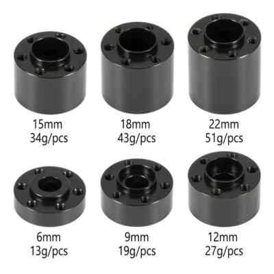 4Pcs Brass Weights 12mm Wheel Hex Hub for 1/10 RC Crawler 1.9" 2.2" Wheel Rims - Image 1 of 4