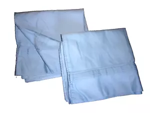 AMERICAN LIVING BLUE PLEATED THICK SATEEN (2) KING PILLOWCASES 19X37 - Picture 1 of 4
