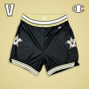 Game Worn 1991-93 Vanderbilt Commodores Basketball Shorts Satin Black Sz 34 +1" - Picture 1 of 9