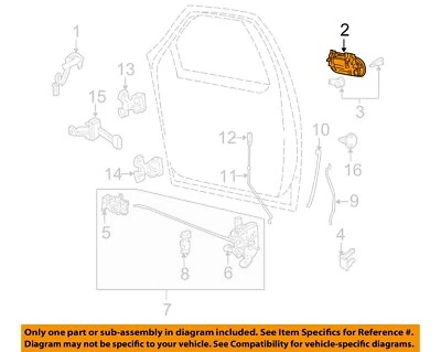 Manija de puerta exterior izquierda Lincoln FORD OEM Mark LT 8L3Z1522405DQPTM Foto 1 de 2