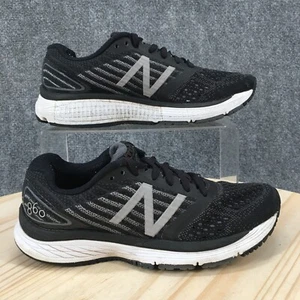 New Balance Shoes Womens 6.5 860v9 Athletic Running Low Sneakers Black Fabric - Picture 1 of 16