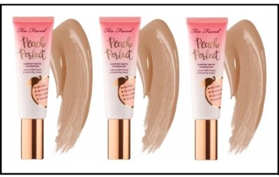 Too Faced Peach Perfect Comfort Matte Foundation**Multiple Shades-You Pick** NIB - Image 1 of 3