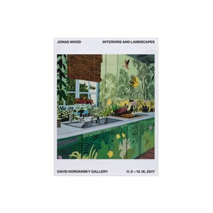 Jonas Wood Interiors Exhibition Poster Print 2017 Offset Lithograph Flat 18 × 24 - Picture 1 of 9