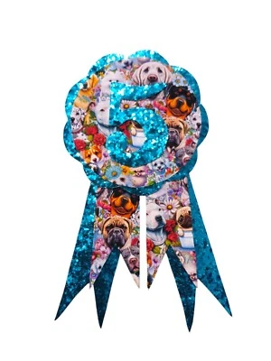 Insignia de cumpleaños temática para perros de 5 años Foto 1 de 4