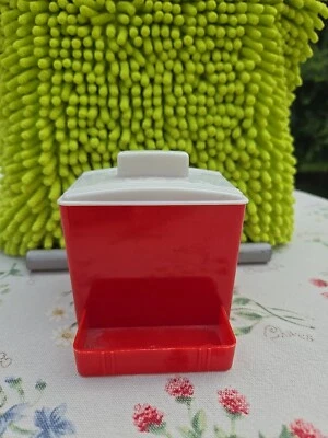 Contenedor retro de azúcar rojo Foto 1 de 4