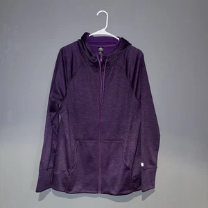 Chaqueta con Capucha CHAMPION C9 Target Absorbiendo Pulgares Púrpura Cremallera Correr Gimnasio XL - Imagen 1 de 8