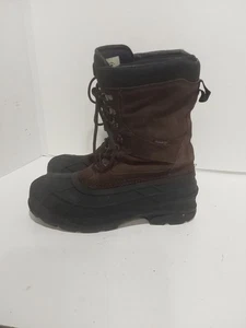 KAMIK NACIONAL MARRÓN FORROS DE CUERO IMPERMEABLE INVIERNO NIEVE HOMBRE 8 BOTAS - Imagen 1 de 5